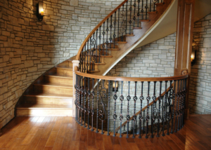 Circular Custom Stairway by Crown Stair Lexington Kentucky